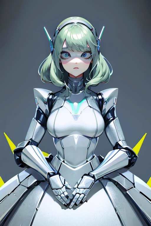 check_9, check_8_up, check_7_up, check_6_up, check_5_up, check_4_up, Backlight, light particles, BREAK drostyle, (1 girl),((girl)),((cyborg)),((drossel)),((White skin тела)),White skin дица, topless, yellow eyes, shiny skin, White skin,((absolutely white background:1.3)) , (medium breast), ((black short bob haircut))