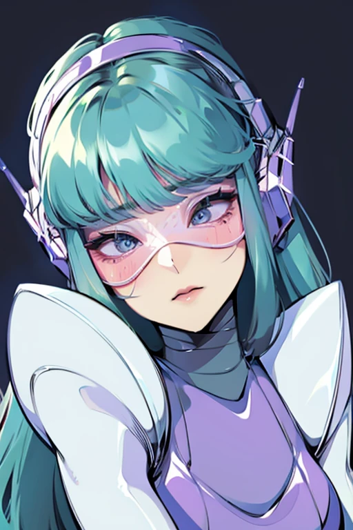 empty eyes,robotized woman,robot transformation ,big bust,Robot Joint