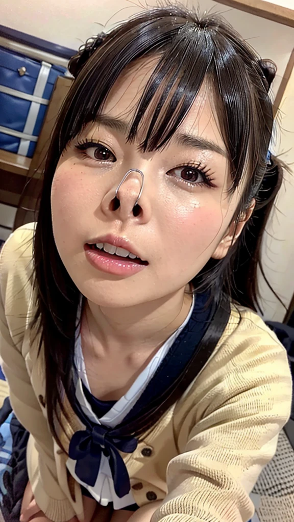 Beautiful Japanese actresses,girl,flying debris,Award-winning photo,Very detailed,Face Focus,Big double eyes,(Woman with open mouth and closed eyes ),18-year-old,Black Hair Girl,Girl with a ponytail,Shiny skin,(((Face close-up))),Realistic nostrils,Long and narrow nasal cavity,Squat,((Random color open cardigan)),Big Breasts,(Sharp Nose),Frowning,performance:1.4,performance,Frowning,please raise your head,Skin shiny with sweat,Oily facial skin,Tied Hair,Squatting and giving a blowjob,female teacher,Squatting in the hallway,Squat,50 degree hot room,Skin shiny with sweat,Wet transparent fabric,Sweaty all over my face,A face enduring intense pain,Screaming face,Open your mouth wide and shout,White teeth,Soft lips,Soft bottom,Wet lips,