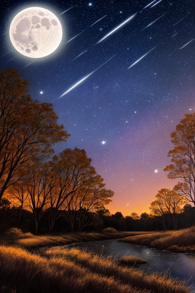 a dark night sky with stars and clouds and a full moon, bright moonlight and stars, starry-night!!!!!!!!!!!!!!!!!!!!, moon and stars, the moon and stars, ✨🕌🌙, stars glistening in the night, dark and stars in the background, moonlit night sky, beautiful night sky, dreamy night, starry sky, ☁🌪🌙👩🏾
