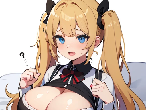 (solo)Childminder、(apron)、bed、Childish、15-year-old student、Laughter、One Girl、(Twin tails 、Blonde)(High Resolution), (Absurd), (最high quality), (high quality), (masterpiece),Embarrassed、、Bright Blue Eyes、 (Big ample breasts)Embarrassing,8K,high resolution,Showing cleavage,Cinema Lighting,Beautiful fingers,Well-formed fingers,Attention to detail,cute,Mind's eye,Embarrassing,sweating、Big Tits、White skin、Anime Style、Motion Lines、Sparkling eyes、Super Burst Chest、Milk bursting、Firm breasts、Big Breasts、Milk is too big、Starry Eyes、