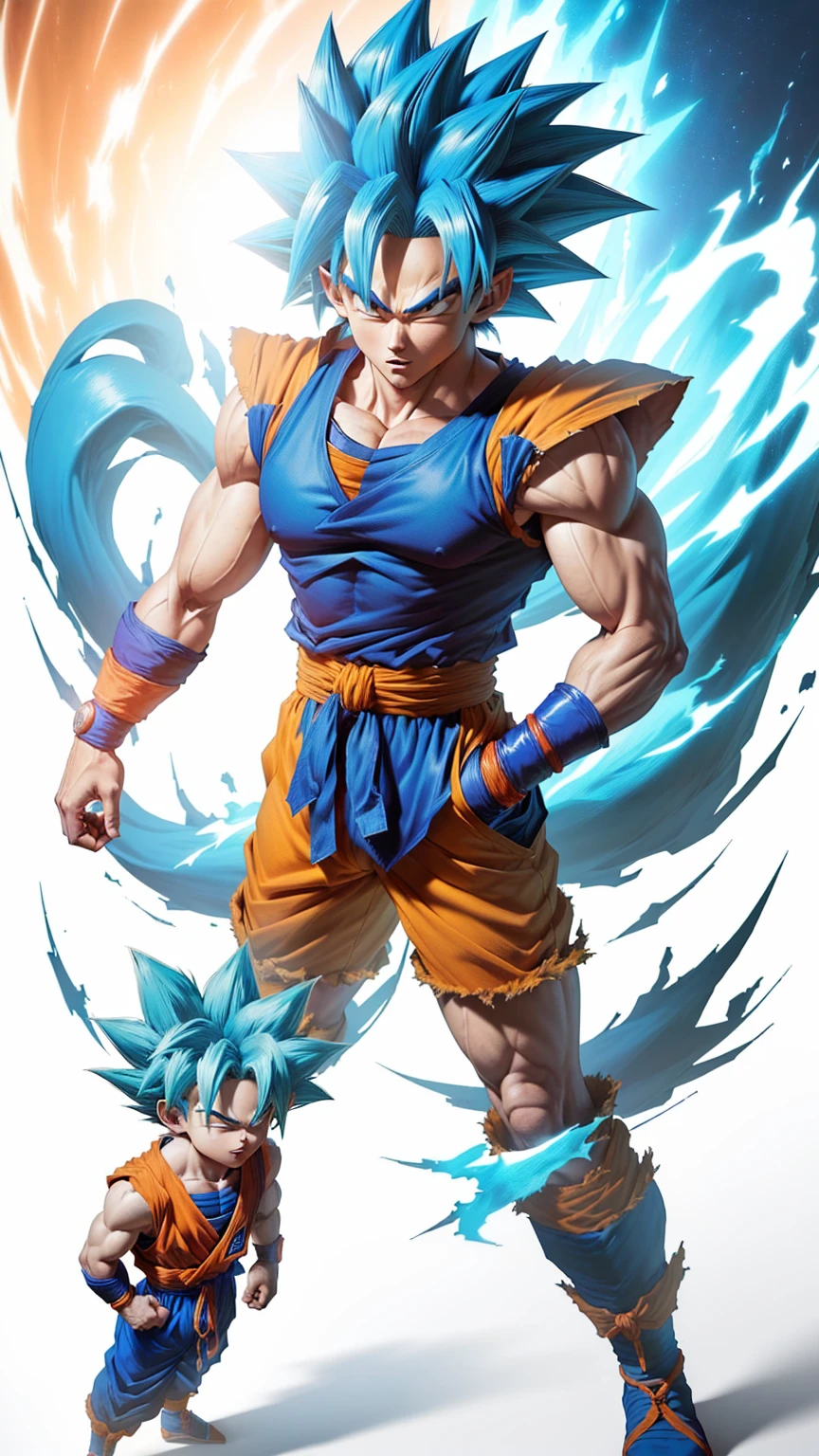 a cartoon of a blue goku with blue hair, character dragonball, human goku, goku from dragon ball z, goku from dragonball z, goku from dragon ball, dragon ball z style, son goku, super saiyan goku, akira toriyama style, goku, dragon ball style, photorealistic human goku, super sayian goku, dragon ball artstyle