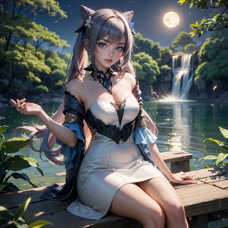 Kizi,White stockings,1 rapariga, full bodyesbian, Exquisite illustrations:1.4),(tmasterpiece:1.0), (best qualtiy:1.4), (超高分辨率:1.2), (realisticlying:1.4), (8k, RAW photos:1.2), (soft focus:1.4), (18yo:1.3), (Sharp focus:1.4), Beautiful face with details --auto --s2