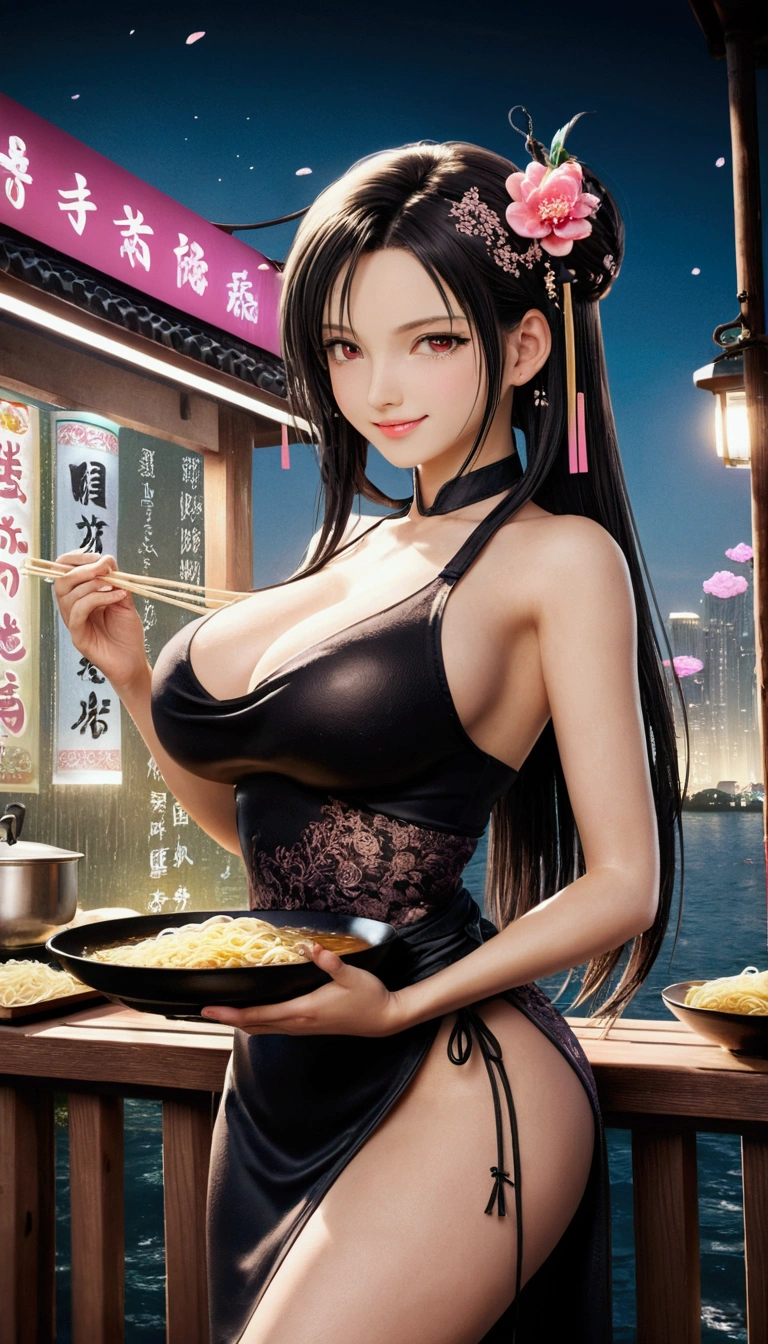Highest quality, Super quality, 16K, Incredibly absurd, Very detailed, delicate and dynamic, SFW, Natural light, , Diffuse reflection of light, Vortex of Light, Dirty food stall, , Chinese food stall, ramen屋台, , Sparkling, Create amazing image effects, Kitchen, , (cute sexy girl, bouncing busts, sexy long legs, ramen屋台の調理人, Sensual expression, fine, Active, smile, Inches pot, Chinese pan, Boil the noodles, ramen, , Chinese Baoding, Busy, Sweaty, black long hair, Naked Apron,,,)