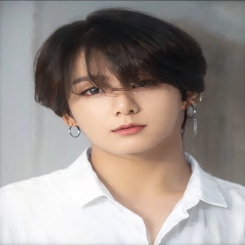 a beautiful young man with mesmerizing eyes, detailed facial features, long eyelashes, perfect skin, warm smile, brown hair, wearing a white shirt, in a serene nature setting, 4k, high resolution, photorealistic, detailed, hyper realistic, vibrant colors, natural lighting, cinematic composition, digital art, concept art, portrait