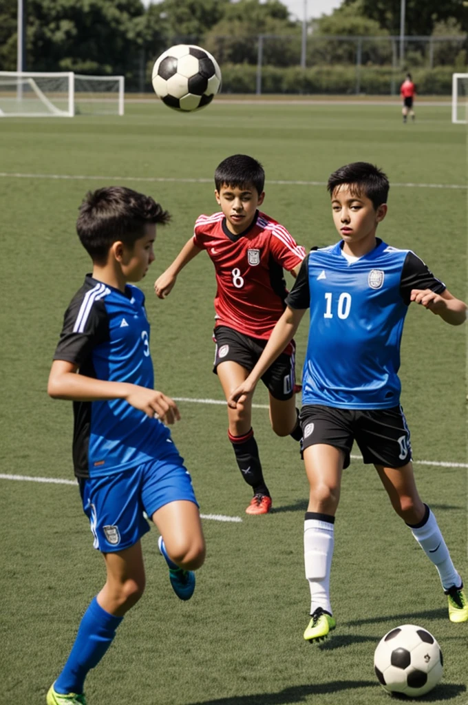 While playing soccer with friends