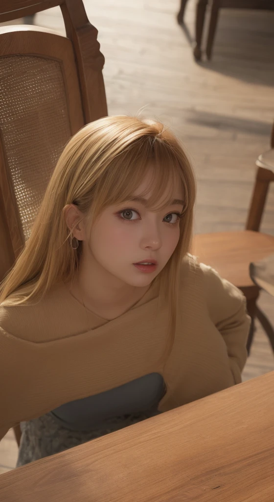 Tabletop, Highest quality, shape, Very detailed, finely, High resolution, 8k wallpaper, 完璧なダイナミックな構shape, finelyて美しい目, Women's Fashion Summer,Medium Hair,Small breasts Natural color Lips,smile,In town、20-year-old girl、cute、sexy shot looking at camera、(Very good,cover your chest with your hands:1.1)、gravure