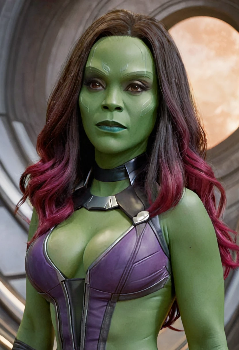 creates gamora from marvel giant breasts naked