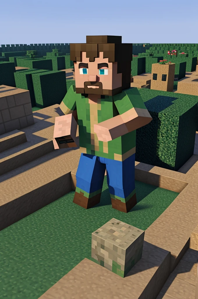 Steve de minecraft con un pergamino que dise tickets