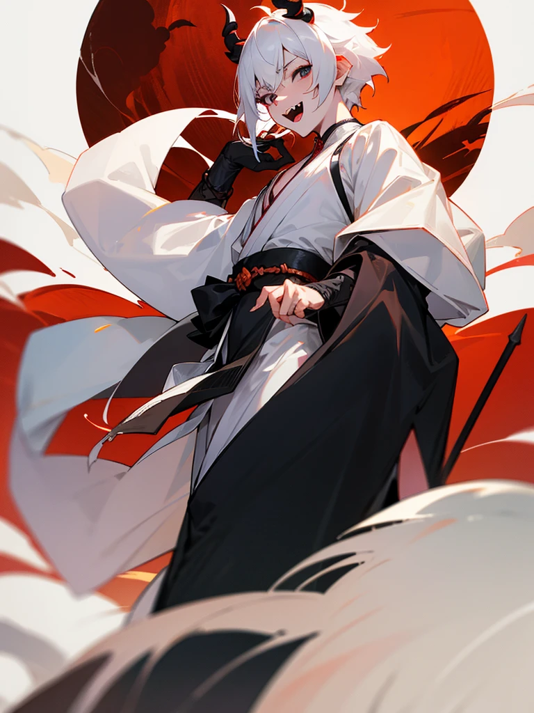 a close up of a person with a sword and a guy with a red dress, handsome guy in demon slayer art, best anime character design, detailed anime character art, anime character; full body art, anime character design a death god, character adoptable, handsome japanese demon boy, bloody + concept art, official character art, onmyoji detailed art, beautiful male god of death a close up of a person in a black dress with a gold belt, flowing white robes, black haired deity, genshin impact character, golden-black robes, picture of a male samurai and death god, d&d dark sun character art, official character art, holding a katana, holding a katana, holding a katana, holding a katana, holding a katana, bloody, bloody, bloody, bloody, red and golden effects, red and golden effects, red effects, golden effects, black and white hair, black and white hair, black and white hair, black and white hair, black and white hair, golden effects, golden effects