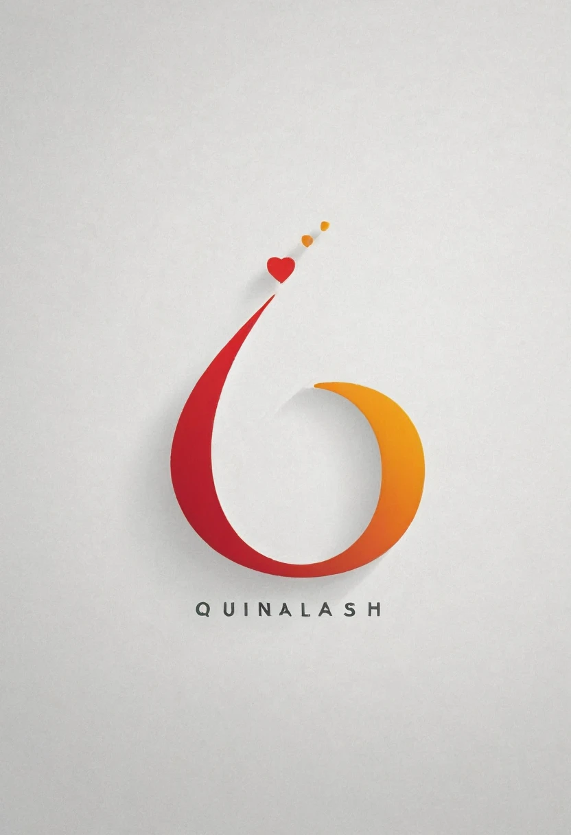 (flat style logo design) Style: Modern, elegant, sophisticated
Primary colors: red, orange,
Design requirements:
Combine the letter "Q" and the eyelash symbol harmoniously.
((The eyelash image must be smoothly and reasonably combined into the letter "Q".)), The letter "Q" must be soft and luxuriously stylized to match the eyelashes
The eyelash symbol should be creatively integrated into the letter "Q".
The rest of the "Quinlash" should use an elegant, readable font.
The logo should reflect the professionalism and sophistication of the beauty brand.
Consider adding shadow effects or gradients to create depth and emphasis.