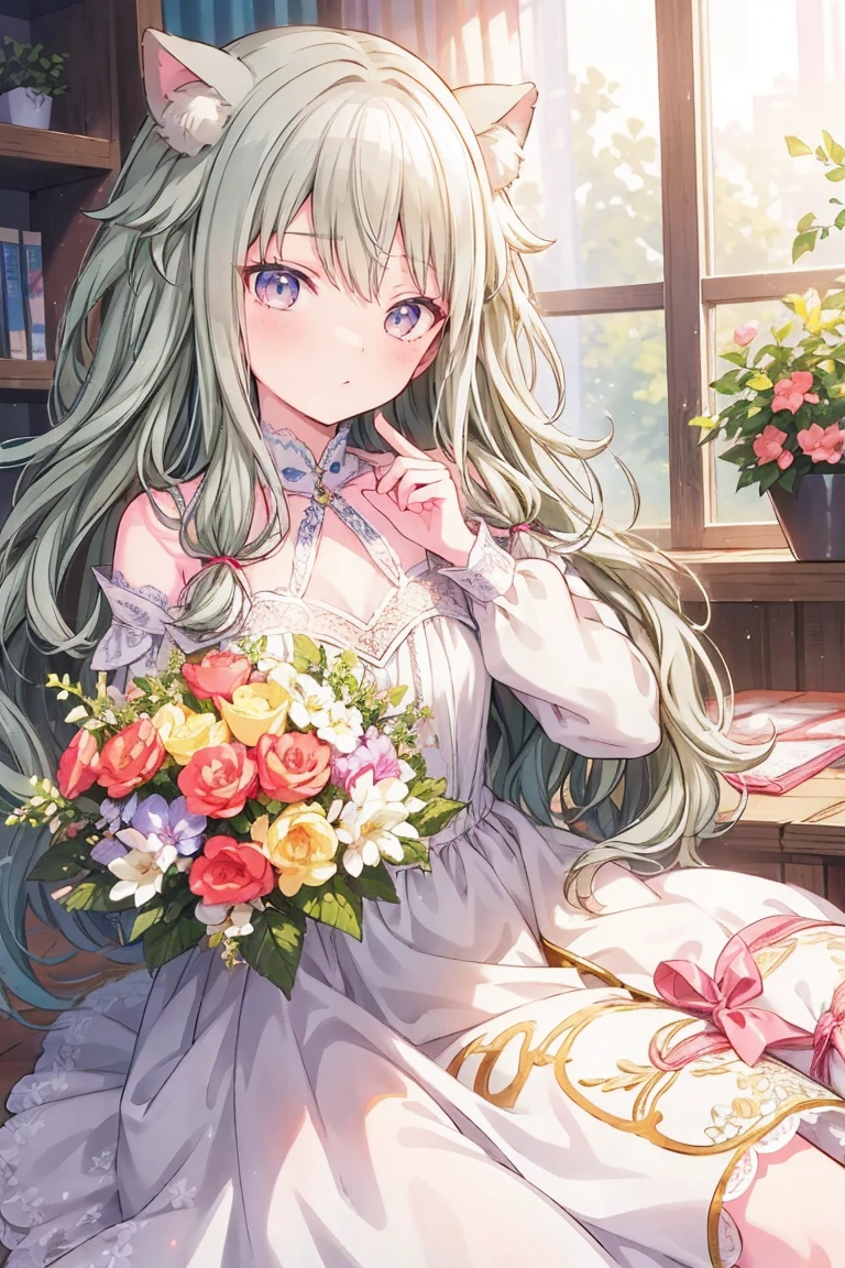 masterpiece、Best image quality、(Front facing)、good feeling、smile,Face the camera、Fluffy hair、Delicate eyes、smile、愛らしい満面のsmile, 最high quality、girl、Looks 20 years old、1 person、masterpiece, Most detailed, high quality、Shiny Hair、Very fine and beautiful bright eyeedium chest、nose blush、Very detailed, clear and beautiful face, Awards, (Anatomically correct)、Reach out、The whole body is visible
