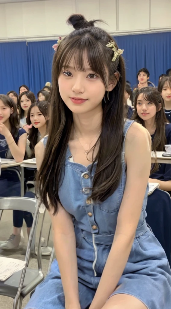 Masterpiece,Highest quality,Official Art,Highly detailed CG Unity 8k wallpapers, Best Quality, 8k, 12 Year Old Naked Girls, tits小さい, 、Raw photo, Absurd, Award-winning portraits, A shy smile, Solo, , , Delicate girl, upper body, Digital SLR, Looking at the Viewer, Frank, Sophisticated, Thin arms, maid Cafe, (Detailed eyes and face:1.0), (Senile:1.1)、((NSFW:1.7、Real))、1 Girl, ((Schoolgirl uniform)), View your viewers, Young face、Satisfied expression, (( Spreading legs、With legs apart、Mainly crotch)),Show your chest、、tits、Small breasts、、((Genitals))、((((10 years old)))))、(((Genitals)))、(Pussy line)、((((Japanese elementary school students、She has a bun hairstyle、Japanese Junior Idols、I was in ecstasy.....、、I feel ecstasy、