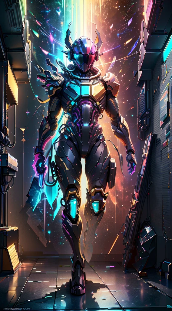 (Dynamic angle:1.4), ((Full body posing:1.5), (colorful:1.2), (extremely detailed CG unity 16k wallpaper:1.1), (Denoising strength: 1.45), (tmasterpiece:1.37), ((official art)), (colorful:1.2), 1boy, (fbot), helmet, . In space, red eyes, god rays, sparkle, glowing light, ((masterpiece)), ((best quality)), UHD, award winning