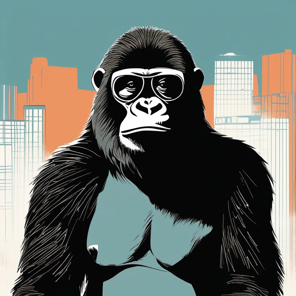 gorillaーlike , art by Sophie Roach , art by Jon Klassen , art by Michael Cho , art by Sophie Roach、sunglasses
