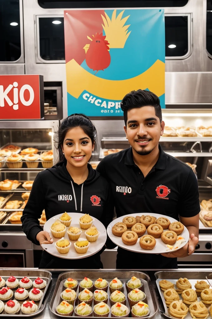 I want to create my logo for selling food and empanadas, cupcakes,Chicken,fries the name is Rikikitos I want something captivating