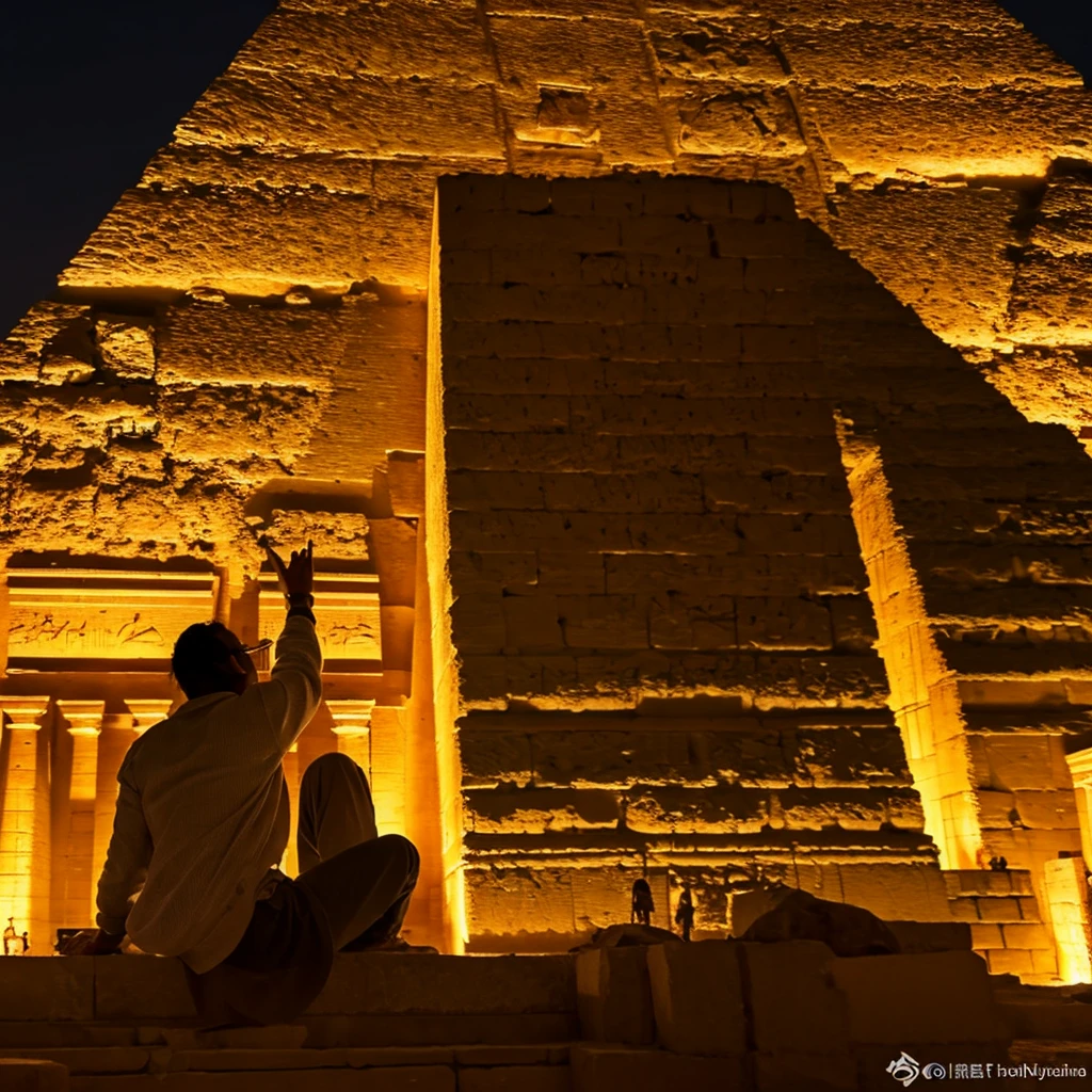 Create a highly detailed 3d cymatic image of the sound that is created in the great pyramid of giza