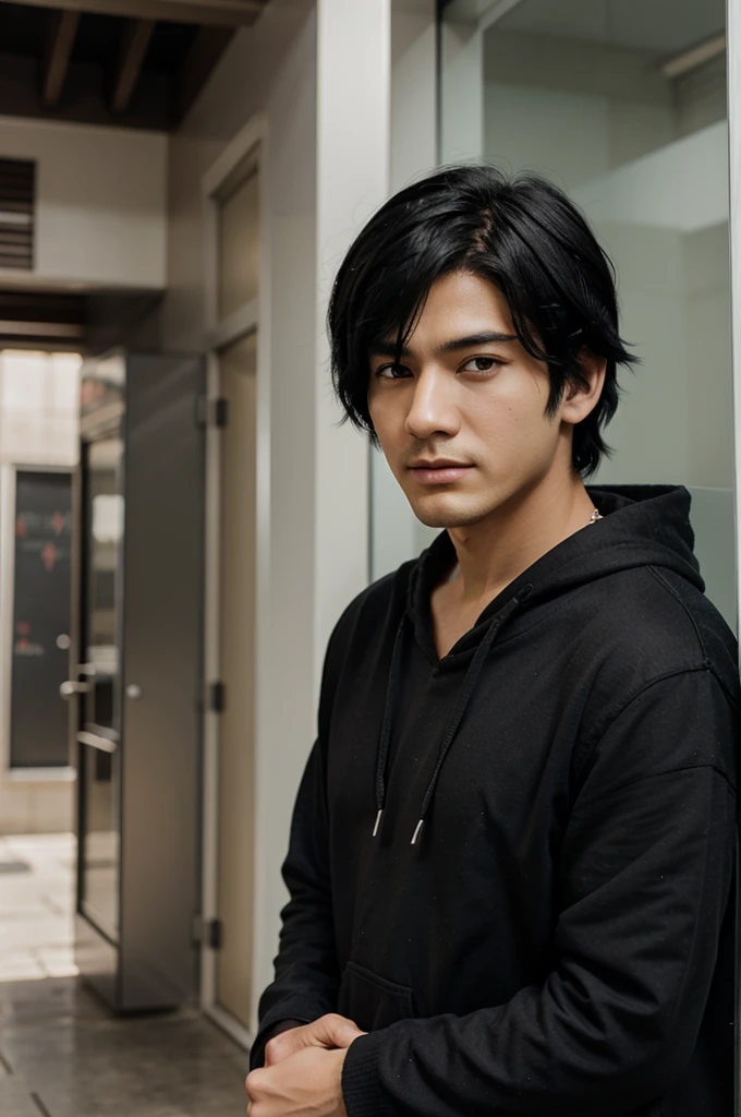 Character anime, Man, Black hair