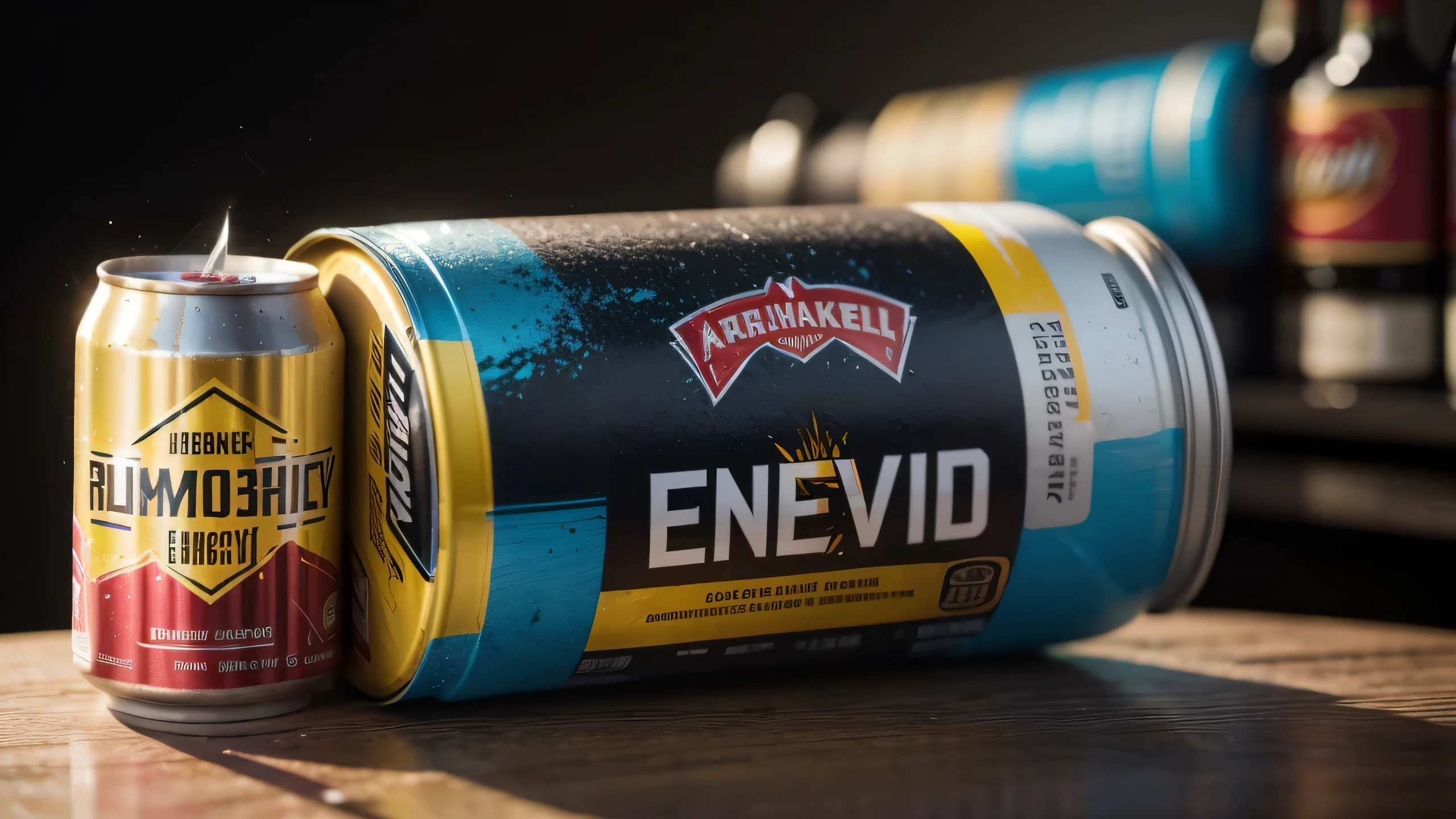 A can of alcoholic energy drink with the inscription REHAKE