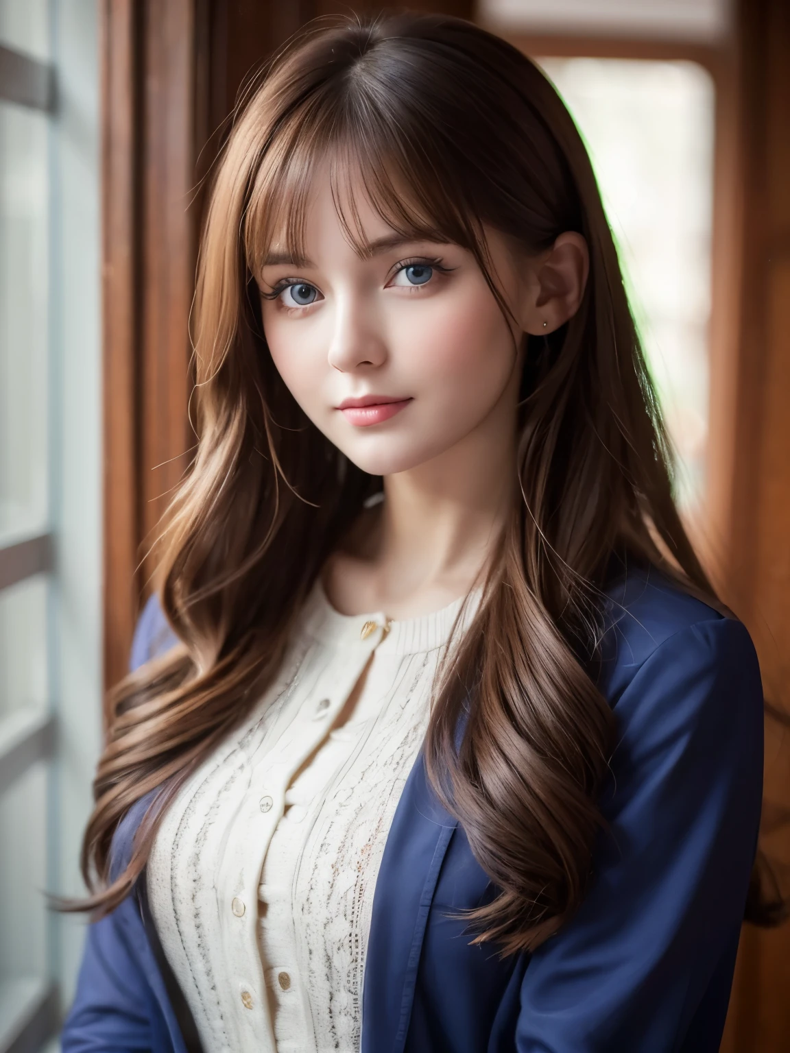 Russian、Wearing a rubashka、Beautiful Russian woman、Age 25