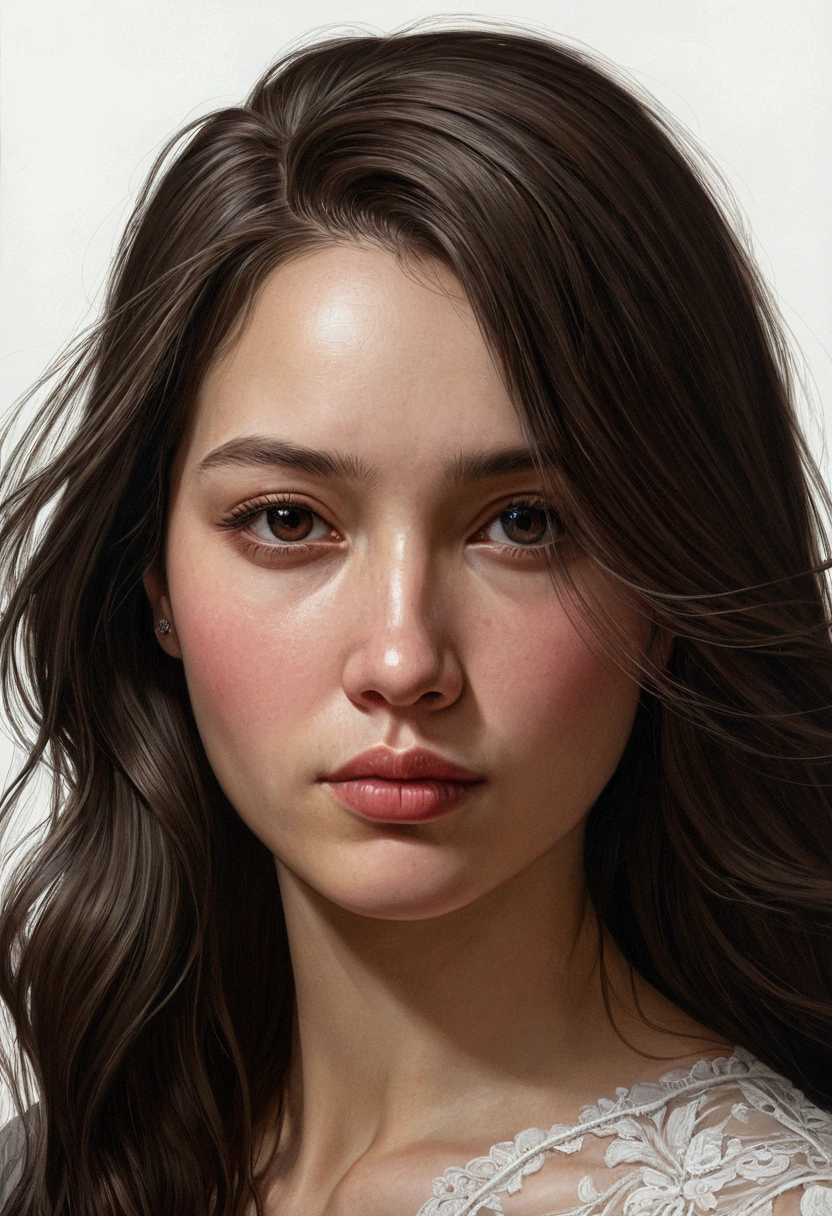Woman portrait_Fatal, length_hair, realism,