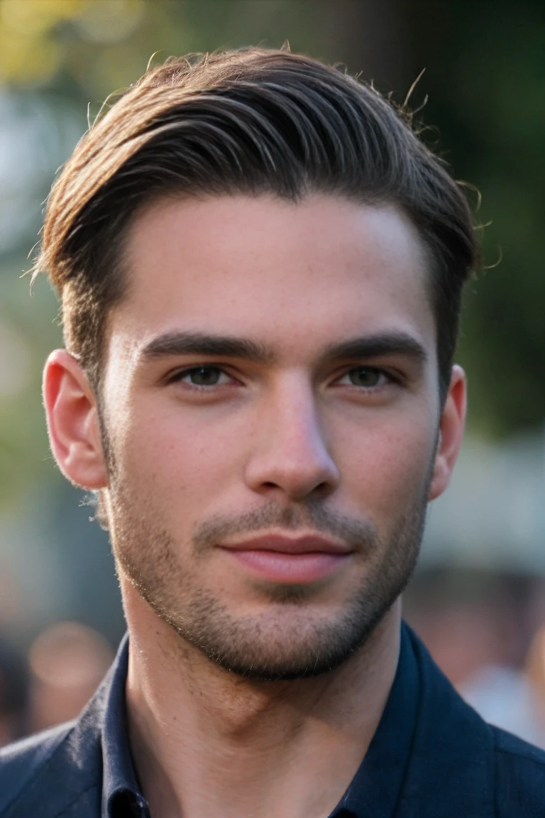 Realistic photo of solo handsome men