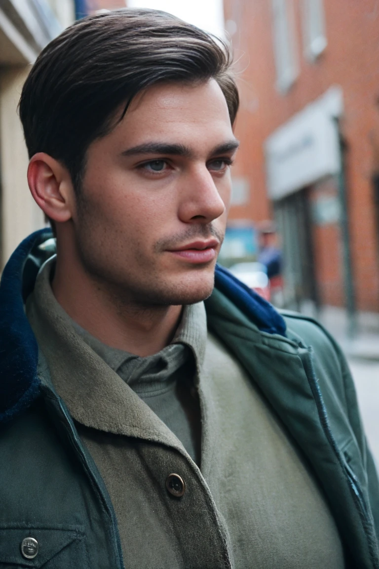 Realistic photo of solo handsome men