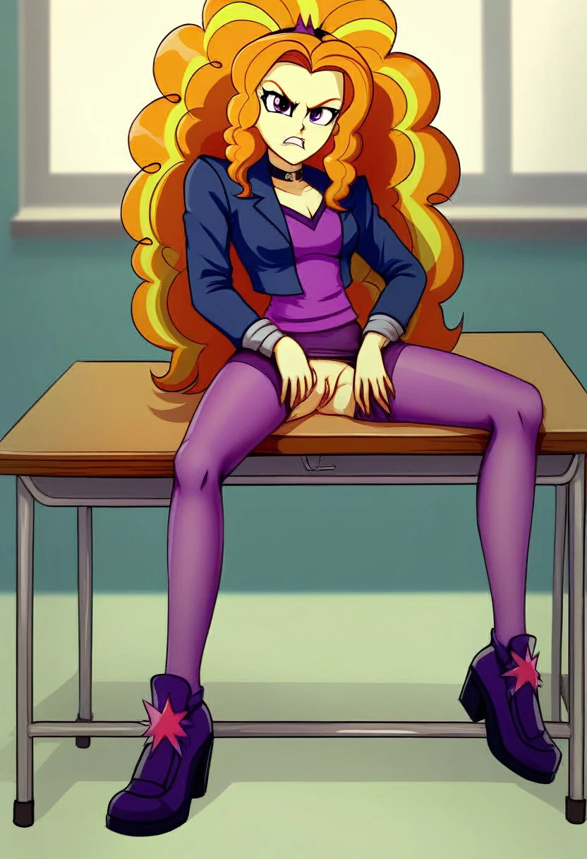 Eqg angry Twilight sparkle bodystocking he is sitting at a school desk and has a vagina. Adagio