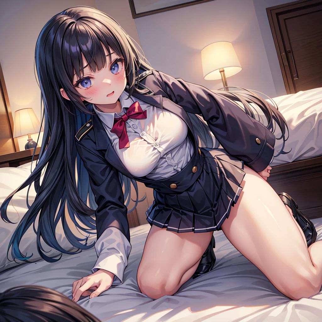 Best Quality,8K,middle School girls,「a boy is grabbing girl’s breasts from behind」valley,Naughtyな女の子,Beautiful girls,beautiful girl,Absurd,Uniform white shirt,Perfect Face,Horny girl,masterpiece,Naughty,sex,Bed in the room,Adult