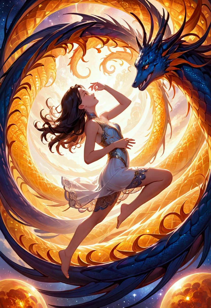 A girl engaging in mating