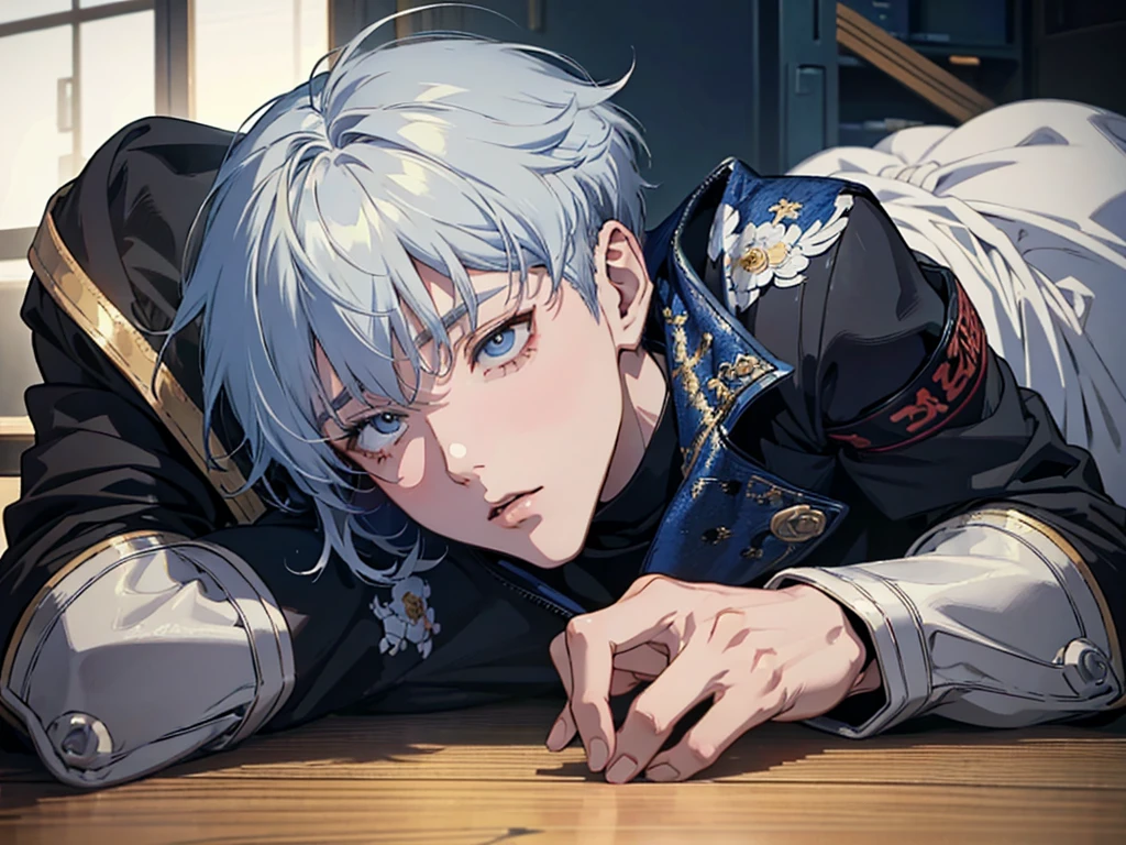 最高masterpiece、anime、Cool humanoid robot ((Highest quality)), ((masterpiece)), (detailed),Neutral face、Short Hair、Tall、NSFW、sex、whole body、mechanical,Ahegao、gey,male、Orgasm Falling on the floor、Vulgar