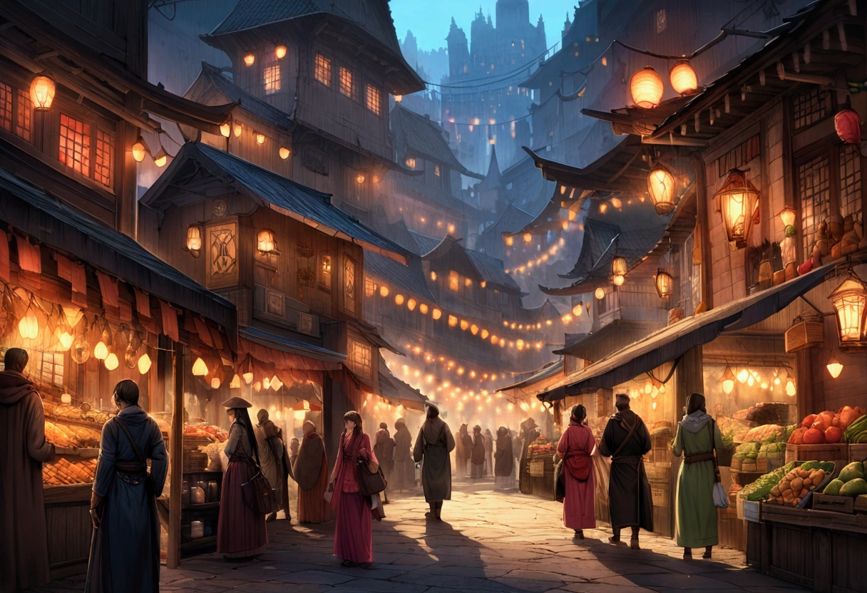 background: A bustling market in the Magic City, Creatures of various shapes and sizes object mysterious artifacts々Where to replace.

letter: Mischievous, Quick finger thief (By Keira) In the mysterious air, Steal powerful amulets from vendors' stalls.{Realistic}