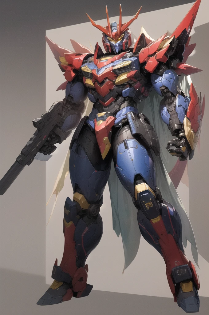 ((masterpiece)),(SRS), a (((super mecha))) with sleek and menacing design, glowing eyes, full body, highly detailed,(heroic parts:1.5),(highly detailed full armor:1.2)
