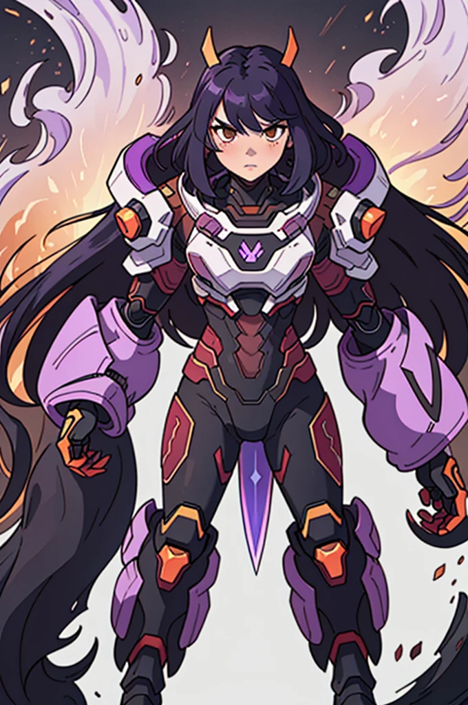 a close up of a person in a purple costume holding a sword, purple armor, sleek purple armor, 8k hd wallpaperjpeg artifact, 8 k hd wallpaperjpeg artifact, ethereal and mecha theme, sigma from overwatch, purple glowing core in armor, menacing. unreal 5, cyber suit, cyber armor, 8 k high detail concept art, ultra wide shot, full body shot, (masterpiece) , the best quality, High Quality, (futurism:1.1), (A paladin holding a light infused sword, light magic, divine, Magewave, silver and gold), movie lights, (Exquisite future), Beautiful and beautiful, Ultra detailed, Great composition, floating, Depth of field, (Very detailed CG,Unity 8k Wallpaper), (Beautiful detail background), Beautiful hair details, dramatic lights, GOGETTA, mecha,Bestquality,ultrahighres,photorealistic, Pale skin handsome man, wearing beautiful elegant black_red suit, dark_fantasy, curly long hair, red moon, pixiv, vampire, elegant spooky, ffxiv, dramatic light, fantasy background, manga style, Tsutomu Nihei style, vibrant co