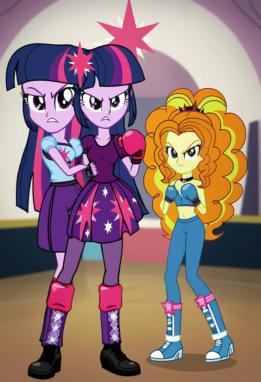 Eqg angry Twilight sparkle bodystocking boxing . Adagio