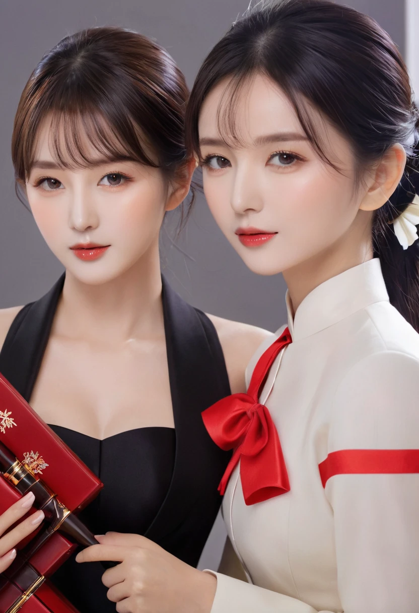 Two Girls,roromiya,ririchiyo,,Ascot, masterpiece, Highest quality