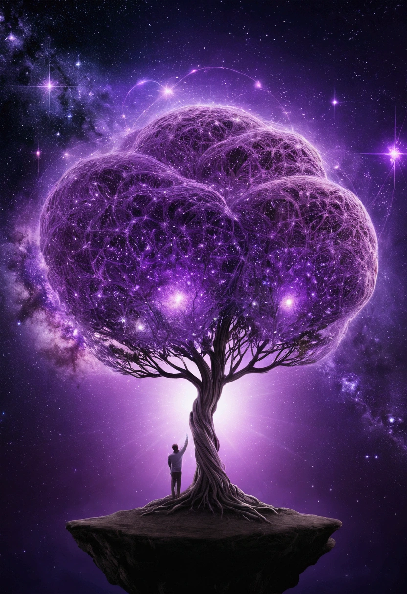 universe, connectivity, Mind, purple