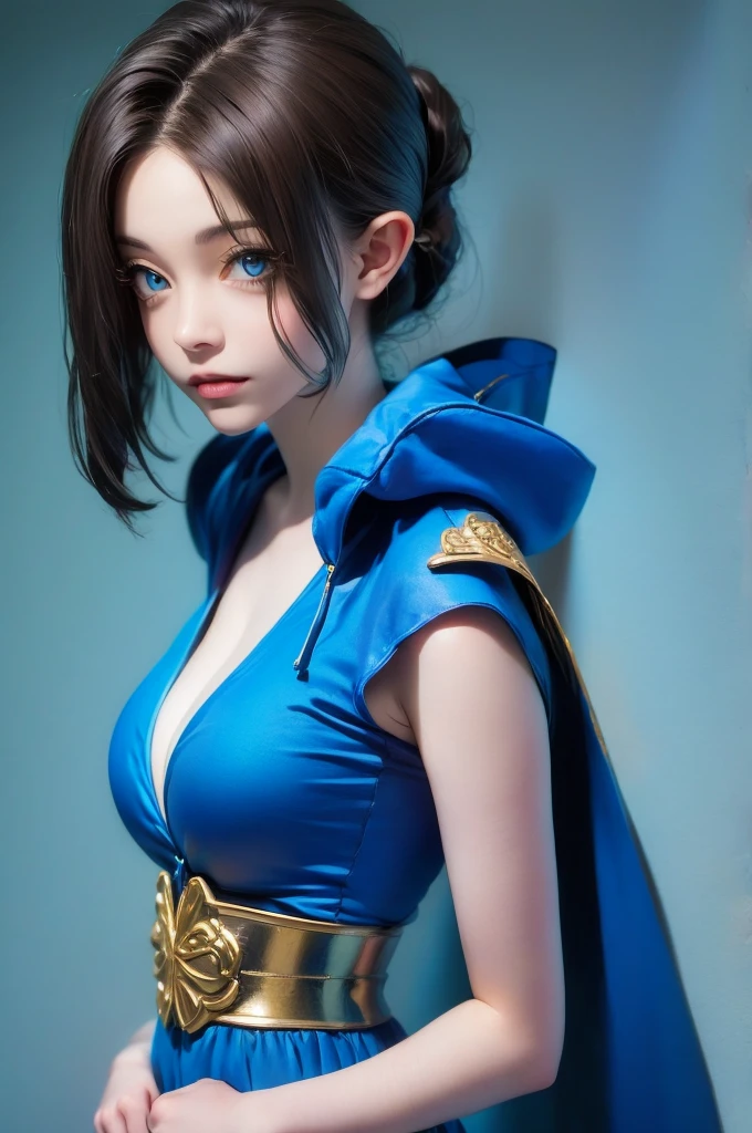 ponds，Movie light，offcial art，统一 8k 壁纸，Super detailed blue and white porcelain，Beauty and aesthetics，Beautiful little tits，tmasterpiece，Best quality at best，（Linen sweater hooded，flathead，Tangles，Blue and white porcelain），（ecstasy of flower：1.2）dynamic angle，cow boy shot，The most beautiful form of chaos，Elegant blue and white porcelain cloak，Fauvistdesign，vivd colour，romanticism lain，Blue and white porcelain，Polyart，Stylized 3D rendering，backrooms，Short flowing hair，In a chic，closeup cleavage
