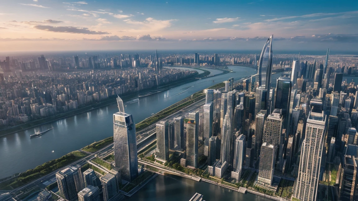 (best quality,4K,8K,high resolution,masterpiece:1.2),Extremely detailed,(Practical,Reality,Photo-realistic:1.37),Futuristic floating city,future technology,Huge urban high-tech tablet platform,airship,Floating in the air,futuristic city,周围的小型airship,High-tech hemispherical platform,Lanterns,Advanced architecture,Modern Architecture,Skyscraper,Access the cloud,,Overlooking the city,Impressive design,Perfect integration with nature,Vibrant atmosphere,Future transportation system,Stop parking,Transparent path,Lush greenery,Sky Garden,Fall,Magnificent skyline,Reflections on the water,Sparkling River,Architectural Innovation,未来派Skyscraper,Transparent dome,The building&#39;s shape is unusual,Elevated walkway,Impressive skyline,Glowing lights,future technology,simple design,Scenic Area,panoramic,Cloud Piercing Tower,Vibrant colors,Epic sunrise,Epic Sunset,Dazzling light display,Magical atmosphere,futuristic city,Urban Utopia,Luxury Lifestyle,Innovative energy,sustainable development,Smart City Technologies,Advanced infrastructure,Tranquil atmosphere,Nature and technology live in harmony,Amazing city views,Unprecedented urban planning,Seamless connection between architecture and nature,High-tech metropolis,A cutting-edge engineering marvel,The future of urban living,Visionary architectural concept,Energy-efficient buildings,Get along with the environment,city floating above the clouds,Utopian dream becomes reality,The possibilities are endless,State-of-the-art transportation network,Green energy integration,Innovative materials,Impressive holographic display,advanced communication system,Stunning aerial view,Quiet and peaceful environment,Modernist aesthetics,Ethereal Beauty