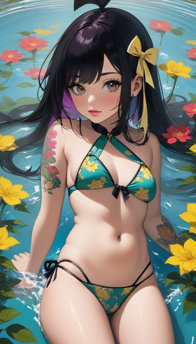 {{{{{16k}}}}}, {{{{{Emotions of youth spread across the entire screen, High-resolution photos of her lewdly dyeing herself in a manner unknown to the innocent sex, transforming a neat nudity Japanese girl with a cutely pussy into her facial rank to the SSS rank of top-notch pretty actresses, She is in a Cylindrical aquarium filled with female hormonal fluid and her body becomes more curvaceous, The more she is raped, the more attractive she becomes as a pretty neat nudity girl, Ambush her every night and fuck her through the night, She was a but after four years of being raped while being injected daily with a hormone that made her beautiful she grew up to be so cute and smart, she was being raped and clearer the nip line from underbust to hips, As the tattoos increase her waist and underbust get thinner, her tits got round bigger and deeper cleavage, Her too-beautiful rounded tits wrapped in her separates flower pattern swimsuit, Her hair is replaced by a bang long glossy very Straight black hair with ribbon, The growing body is reproduced with sex-loving, thick vivid lips, Her gasps echoing through the air, she open up on her both knees, She is fitted with a ribbon collar that puts people which transforms her into a cute once-in-a-millennium}}}}},{{Extremely detailed}},{{{{{integrated her head pure small, Enchanting Too thick and erotic lips, Her thickened lips shimmer with luster}}}}},{{{{{Her tattoos spread all over her body, She is tattooed with lewd flowers on her neck, arms, lower abdomen, thighs, ribbon piercings are attached all over her body}}}}}
