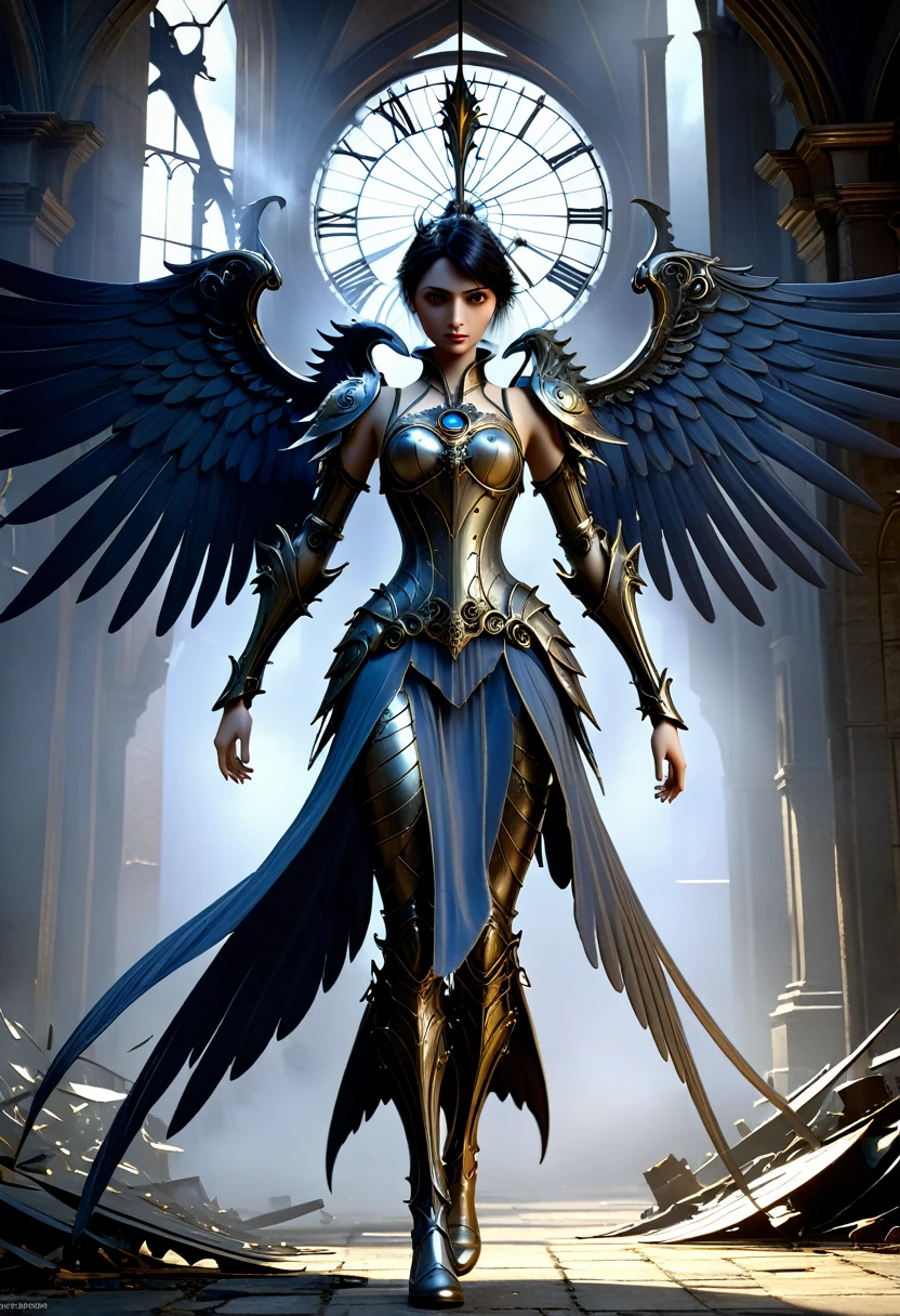 Clockwork angel, The Last Stand,Unreal Engine,3d render,greg rutkowski,john howe,studio