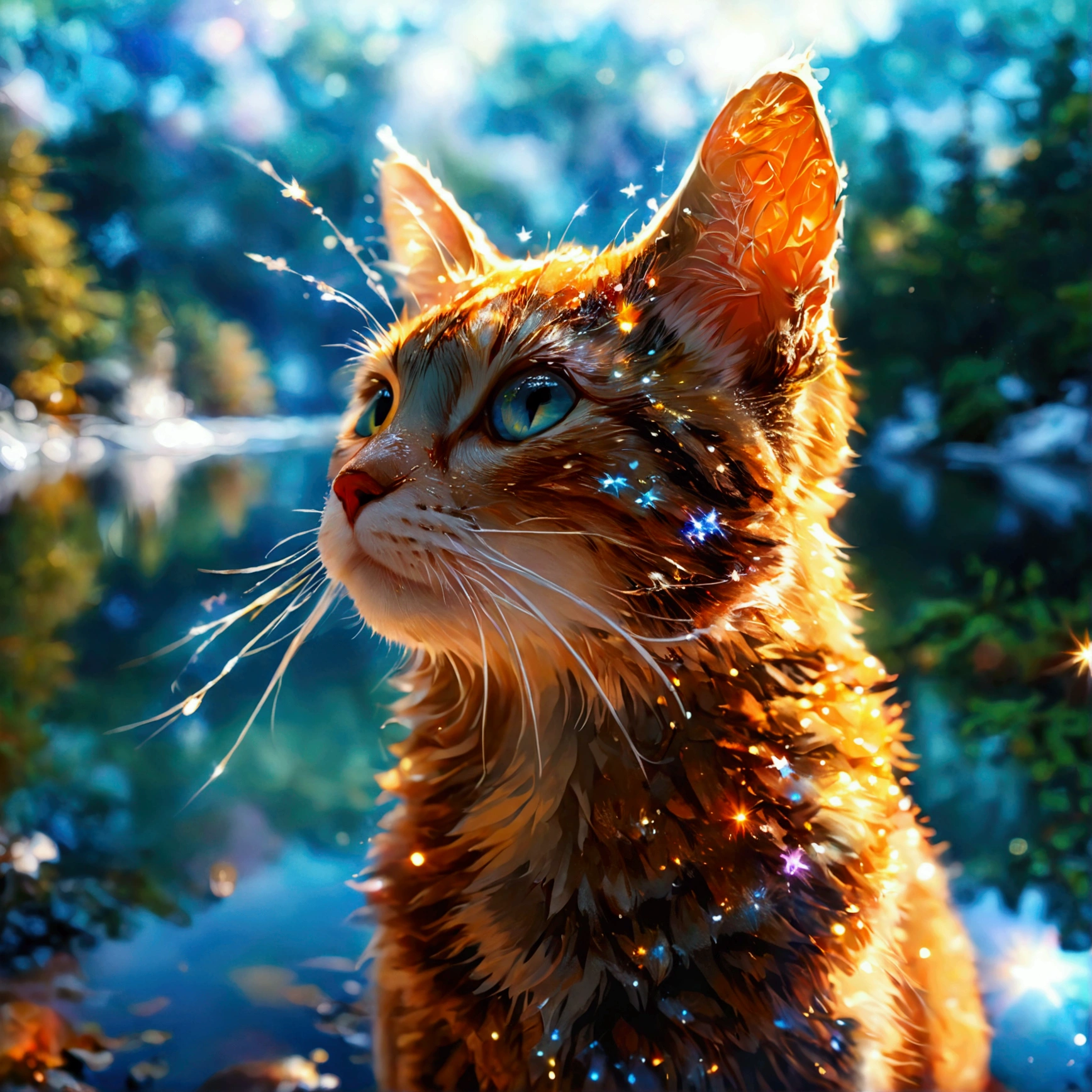 null、満天の星null、lake、Cat、forest