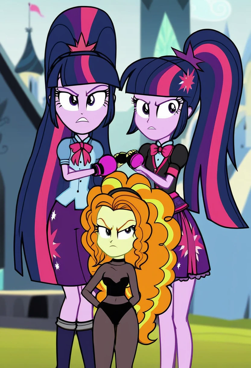 Eqg adagio angry bodystocking costiumme in the castle boxing Twilight sparkle