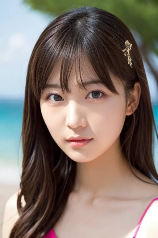 Sexy Big 、歳のbeautiful女の子セクシーでキュートなルックスとキュート, beautiful and sexy face、A strong wind blows my hair in front of my face、length, Straight Blonde Hair、beautiful, Cute and sexy eyes hidden behind long bangs。、Wavy Hair
