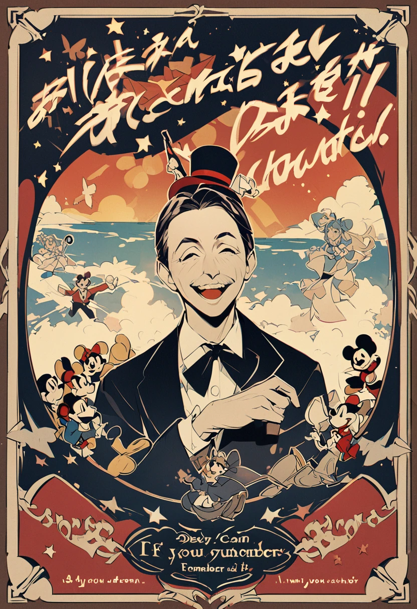  Walt disney(Disney founder)「If you can dream it、It can be achieved。I want you to always remember」