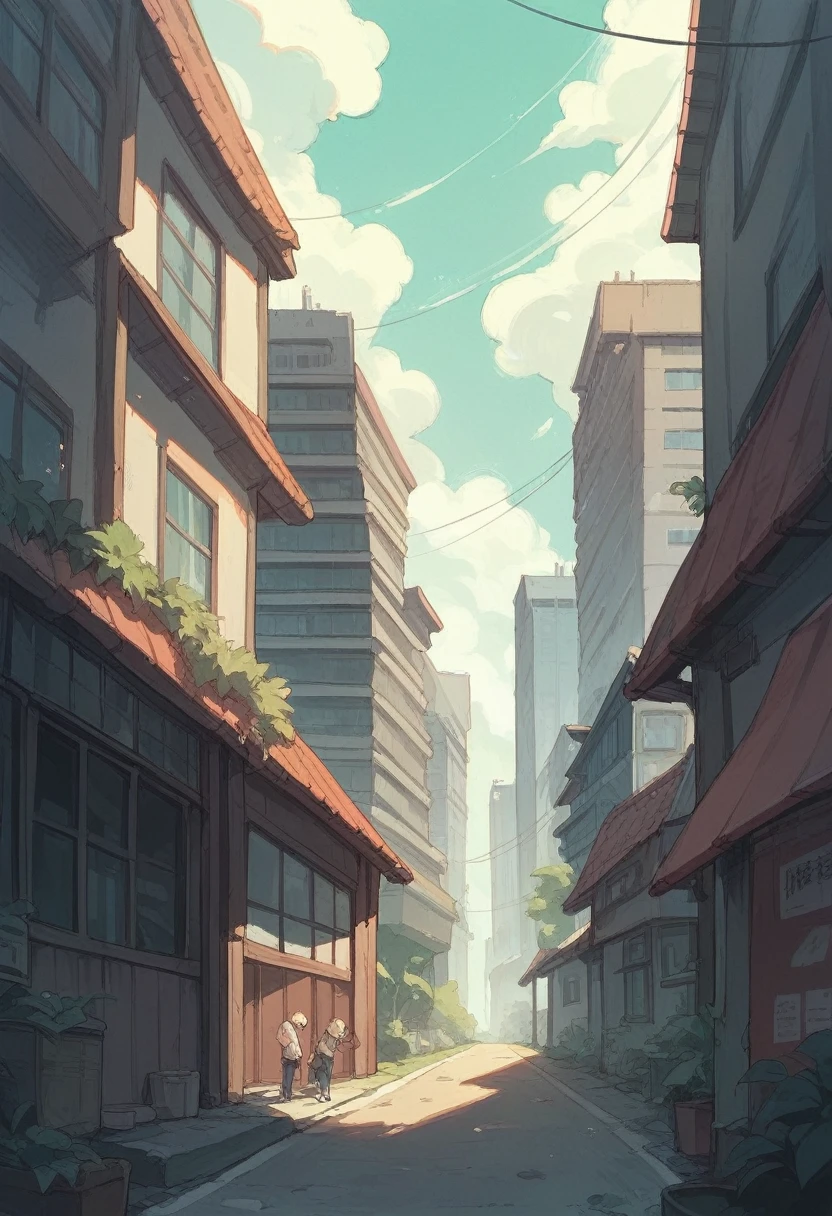 anime falls from building