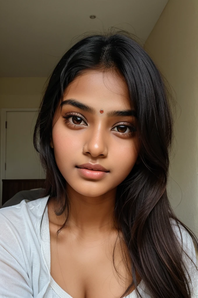 Indian girl glowy face, medium face tone, attractive eye, beautiful lip,18 years old girl