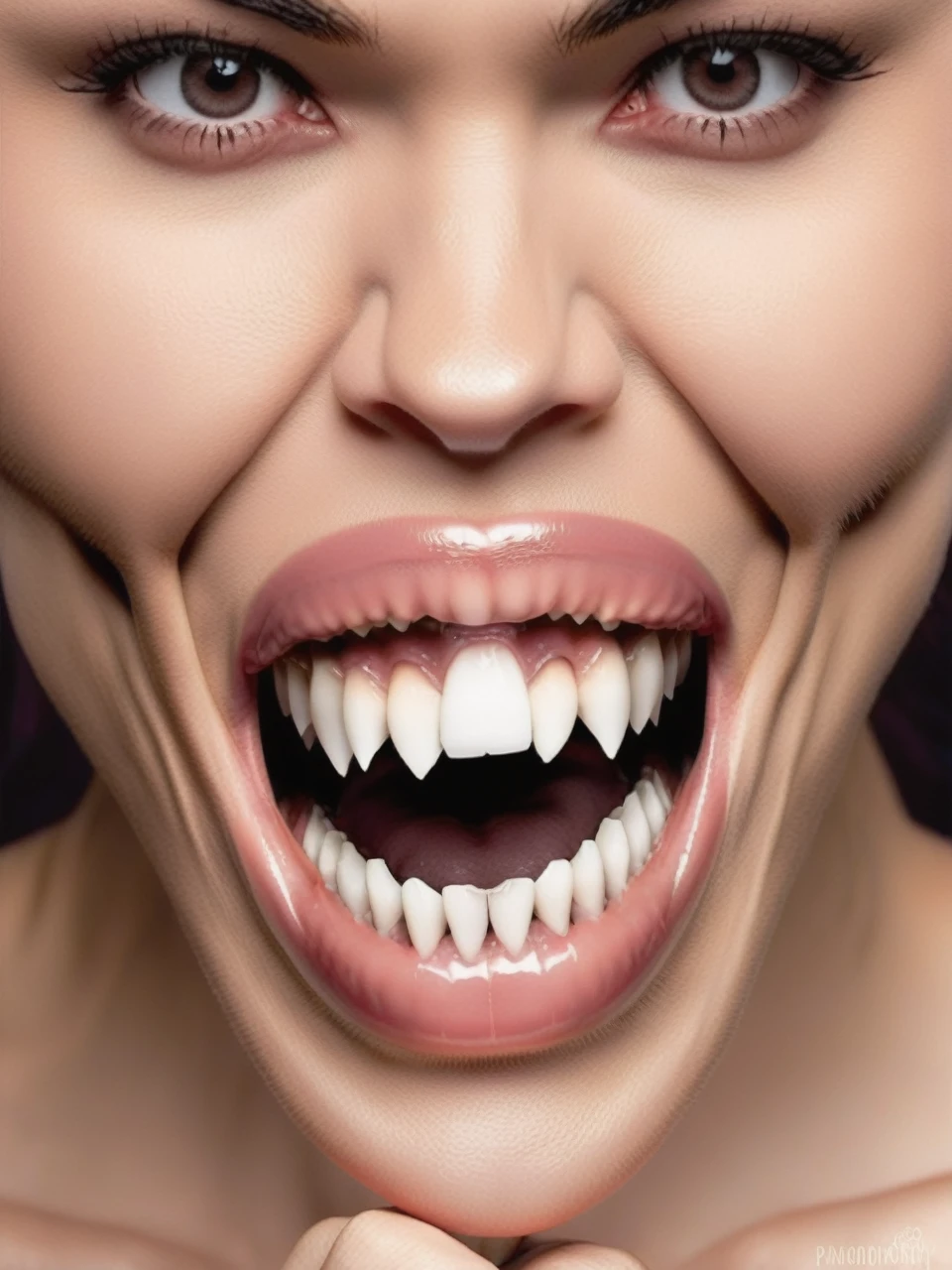 with fangs