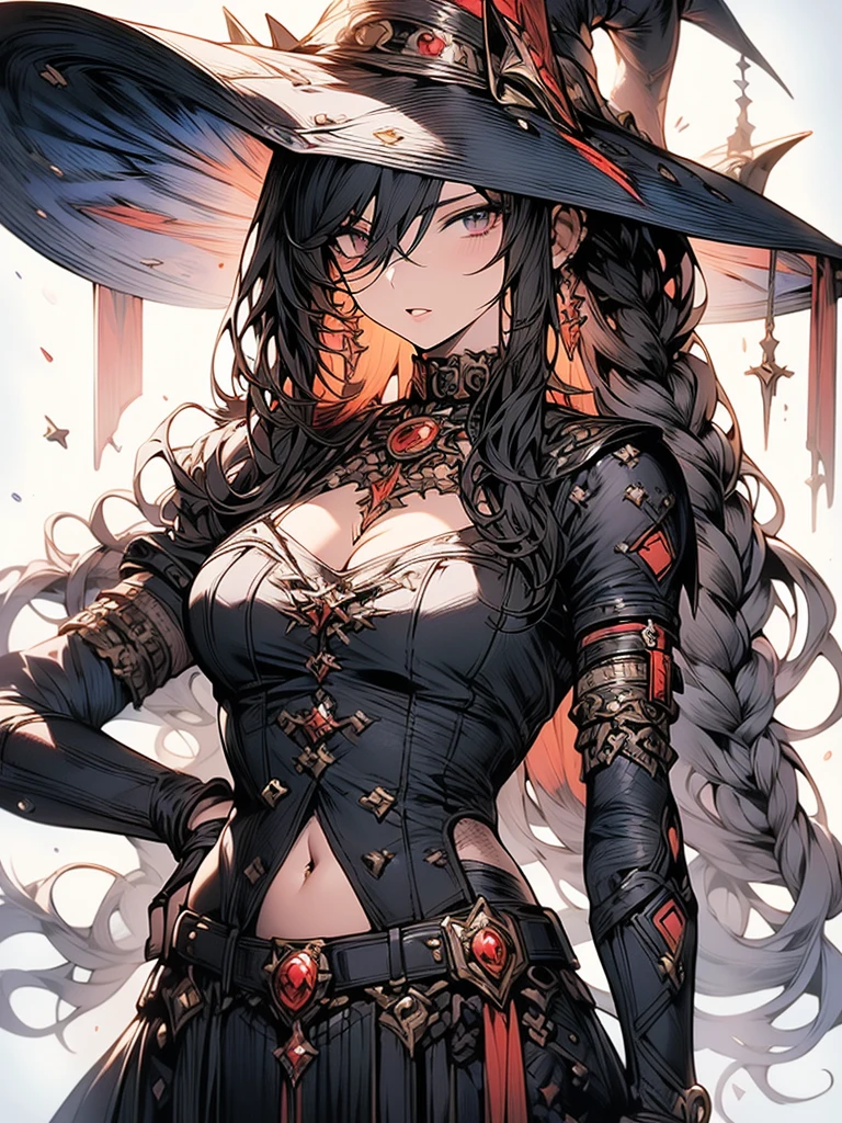 absurdos, high resolution, (arte oficial, hermoso y estetico:1.2), Ultra detalle, persona hermosa, mujer madura, 1 chica junkotvv, Cintura estrecha, Caderas anchas, aayelan, cabello largo, orejas de gato, flequillo diagonal, trenza, ojos rojos, pendientes, borla de cuello, escote, vestido azul, sin mangas, pulsera, asymmetrical gloves, guantes sin dedos, guantes de codo, pelvic curtain, tanga blanca, chaqueta en los hombros, chaqueta con ribete de piel, chaqueta blanca
 