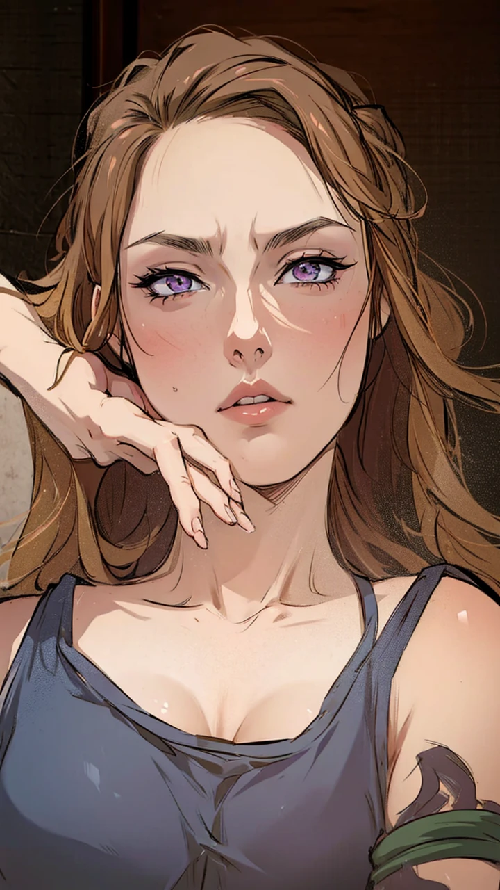 a beautiful woman, demon slayer anime style